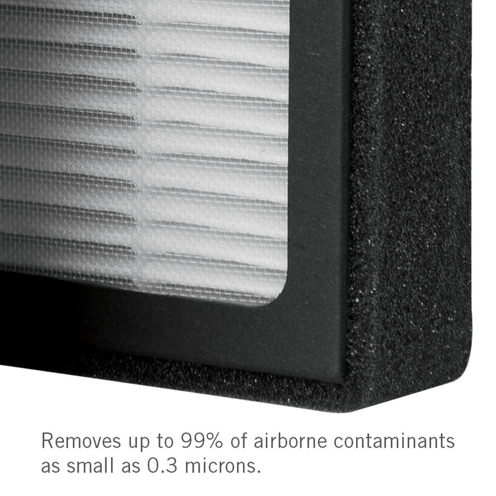 Homedics TotalClean Replacement Hepa-Type Filter contaminant removal information