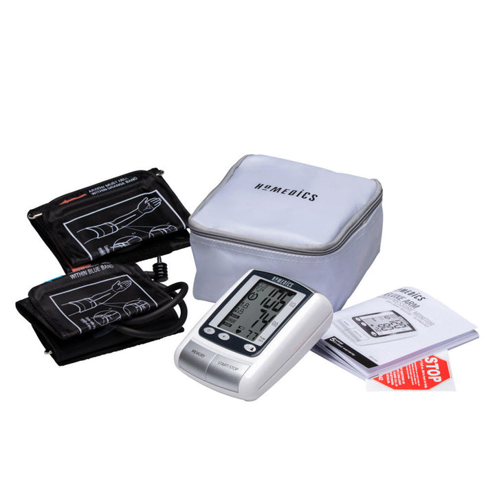 Homedics Deluxe Arm Blood Pressure Monitor with Smart Measure Technology with accessories
