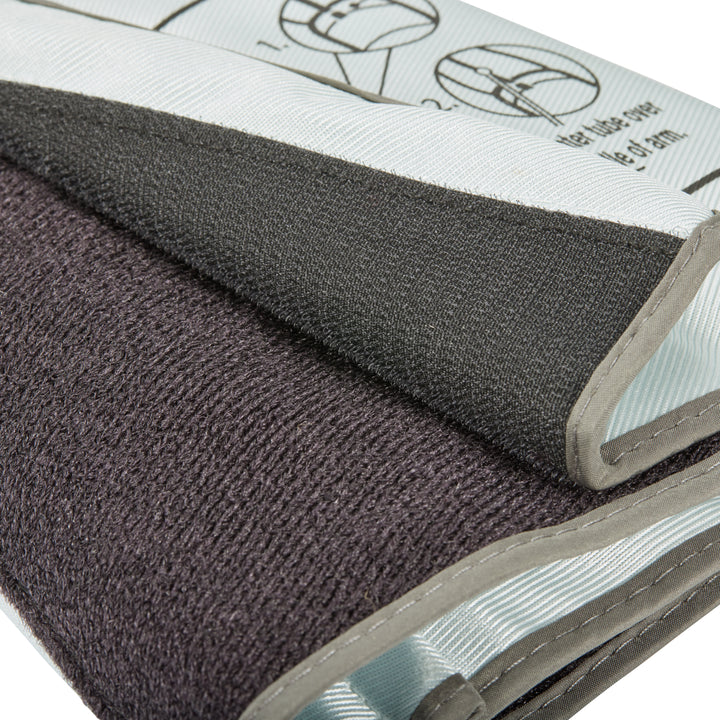 Extra-large blood pressure upper arm cuff is made with durable, premium soft fabric