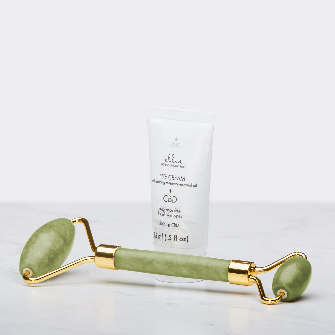 Jade Roller + Eye Cream