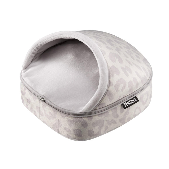 Snow Leopard | Alternate angled view of the snow leopard Homedics Double Duty Shiatsu Massager with Soothing Heat