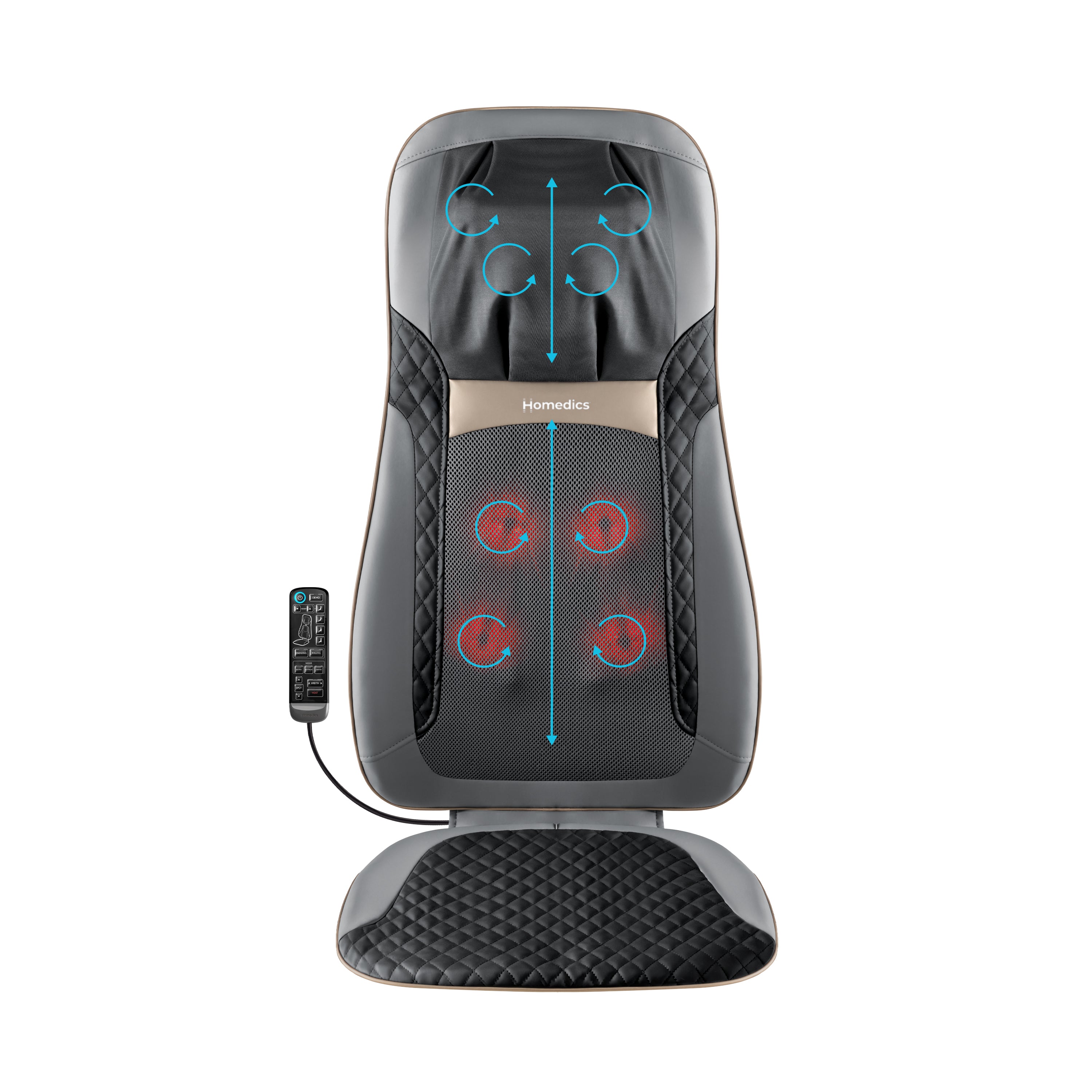 shiatsu elite 3d shiatsu & vibration massage pillow with heat Soothing Heat Homedics Shiatsu Massage Pillow Review HoMedics Elite 3D  Shiatsu Vibration Massage Pillow With Heat main image 1