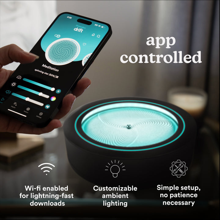 Black | drift 11" offers hundreds of mesmerizing patterns through the app