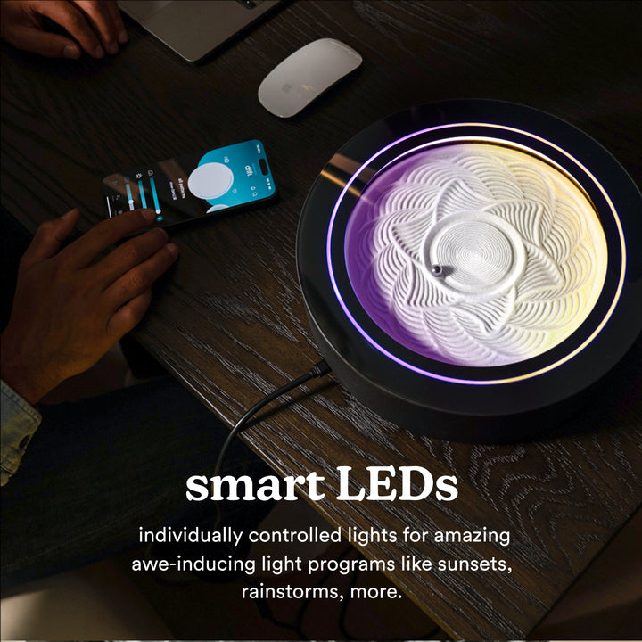 Black | drift 11" is app controlled, WiFi enabled, customizable ambient lighting, and simple set-up