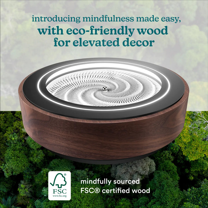 Walnut | drift 11" wood is eco-friendly for elevated decor