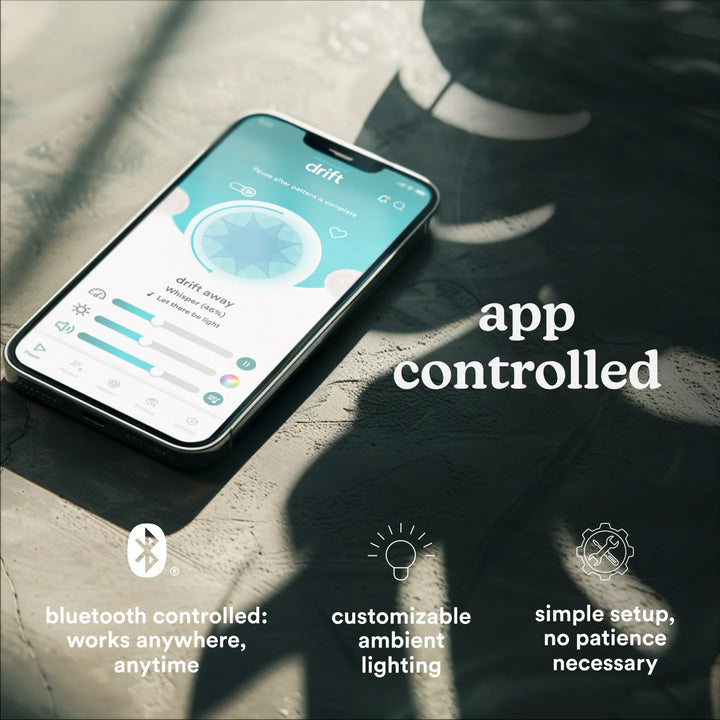 Walnut | drift 11" wood is app controlled, allowing full digital customization