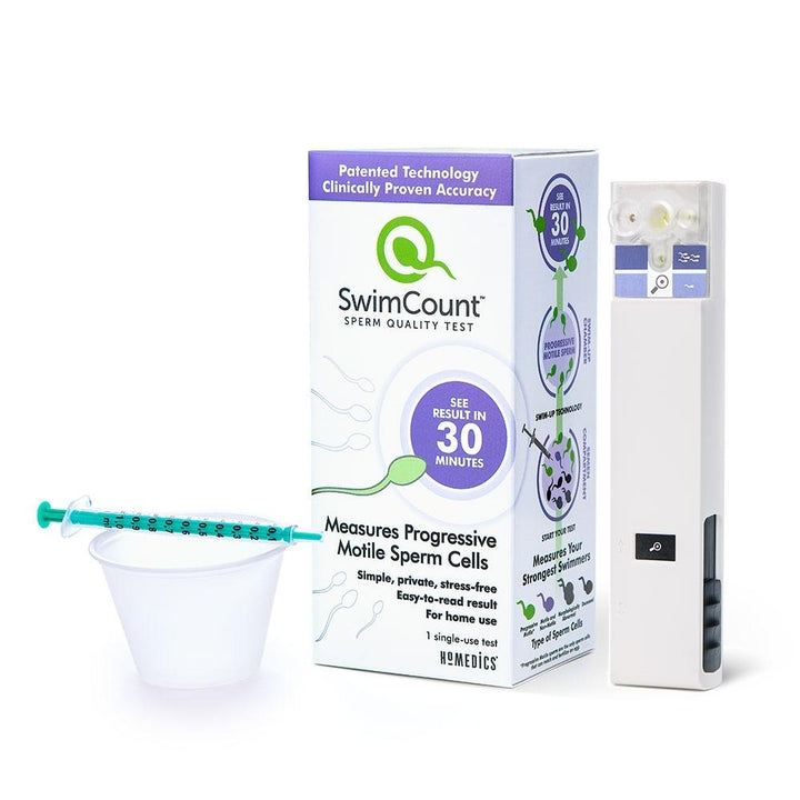 SwimCount Sperm Quality Test with box on counter