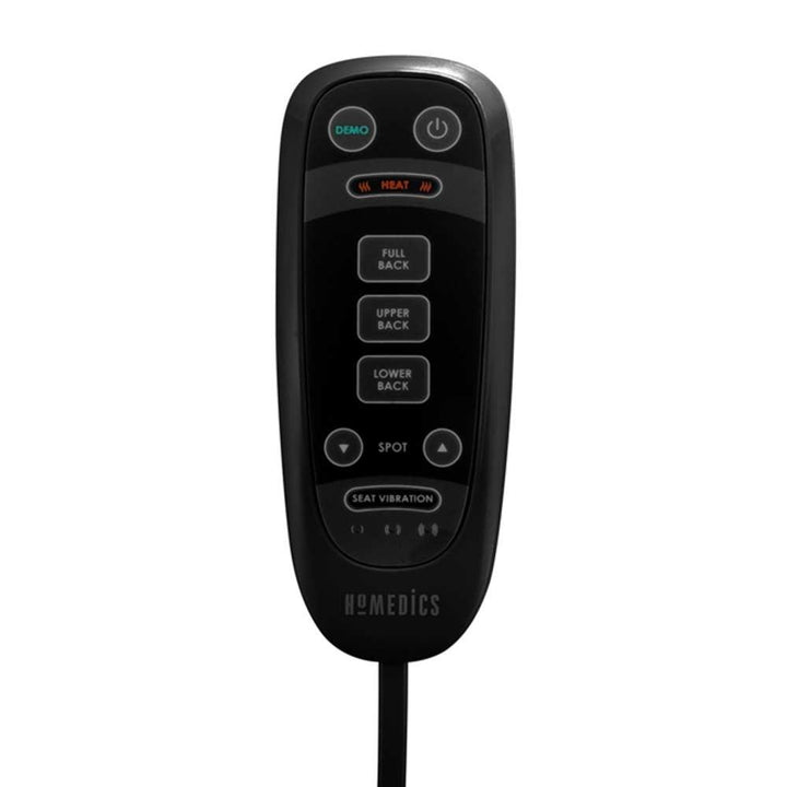 Close-up of controller in the Homedics Shiatsu Pro Plus
