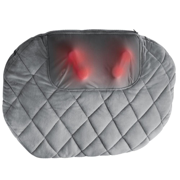 Front view of the Homedics Shiatsu Vibration Body Massager with massage elements highlighted