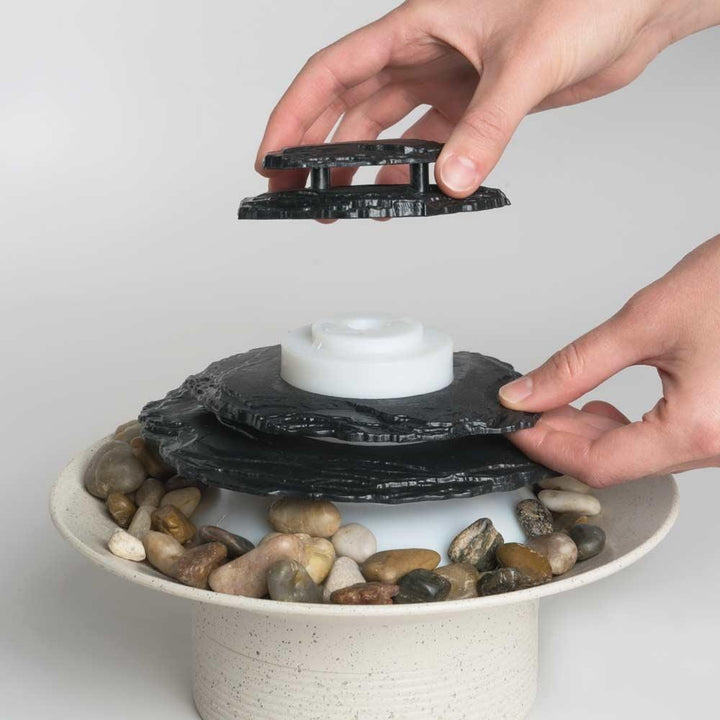 Homedics Mirra Zen Tabletop Relaxation Fountain assembly