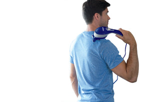 Hot & Cold Massager - In Use On Back - Homedics Canada