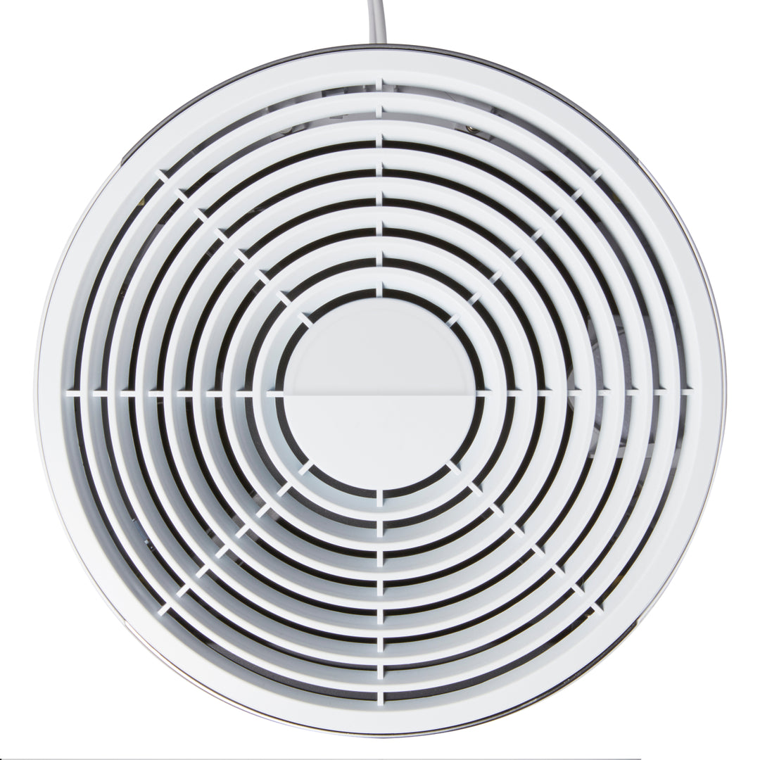 White | Top-down view of the white Homedics TotalClean 5-in-1 UV-C Deluxe Large Room Air Purifier