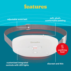Homedics cycle comfort heat and vibration belt