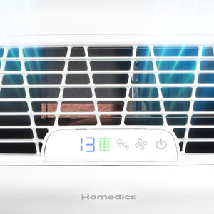 close-up  view of the display of Smart Air Purifier C500