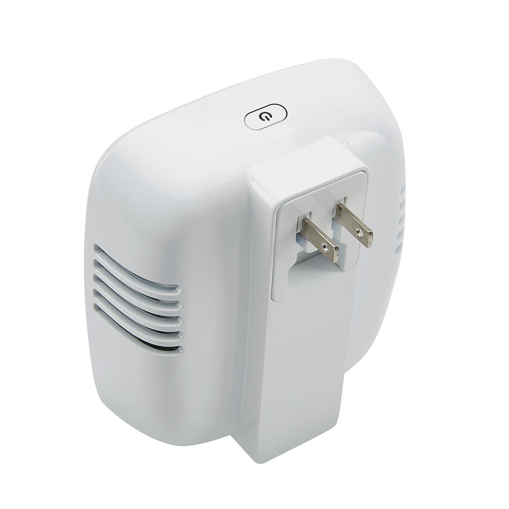 Alternate angled rear view of the Homedics TotalClean Plug-In UV-C Air Sanitizer