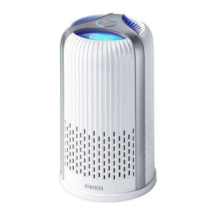 White | Close-up view of the essential oils tray on the Homedics TotalClean 4-in-1 Small Room Air Purifier