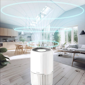 Smart Air Purifier T200 helps purify rooms up to 1570 square feet, like living rooms or kitchens