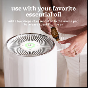 Smart Air Purifier T200 placed on a glass table