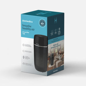 Black | Medium Room Tower Air Purifier T22 can help you breath healthy air