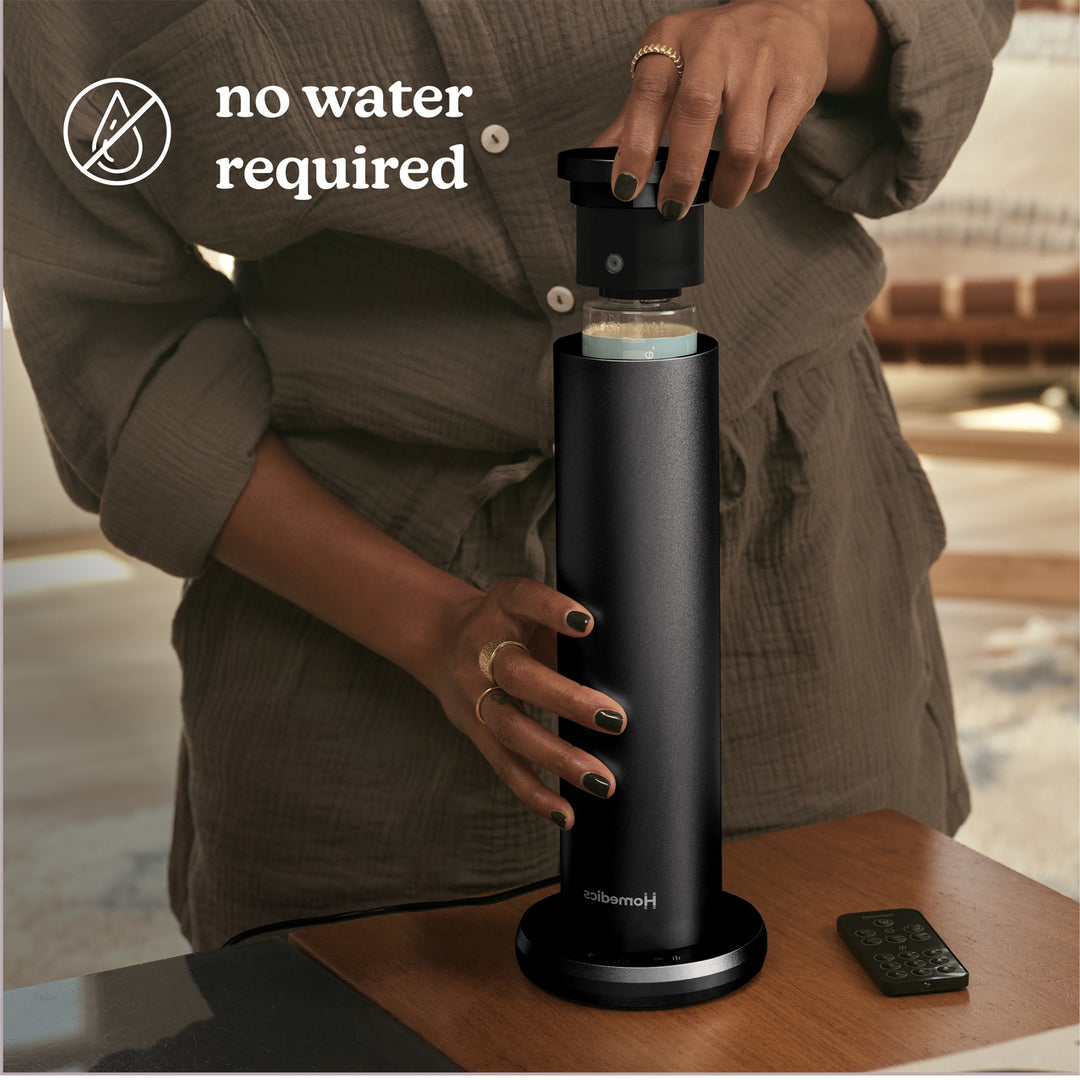 Black | Homedics® SereneScent™ Waterless Home Fragrance Diffuser is loaded with SereneScent essential oils and does not take water