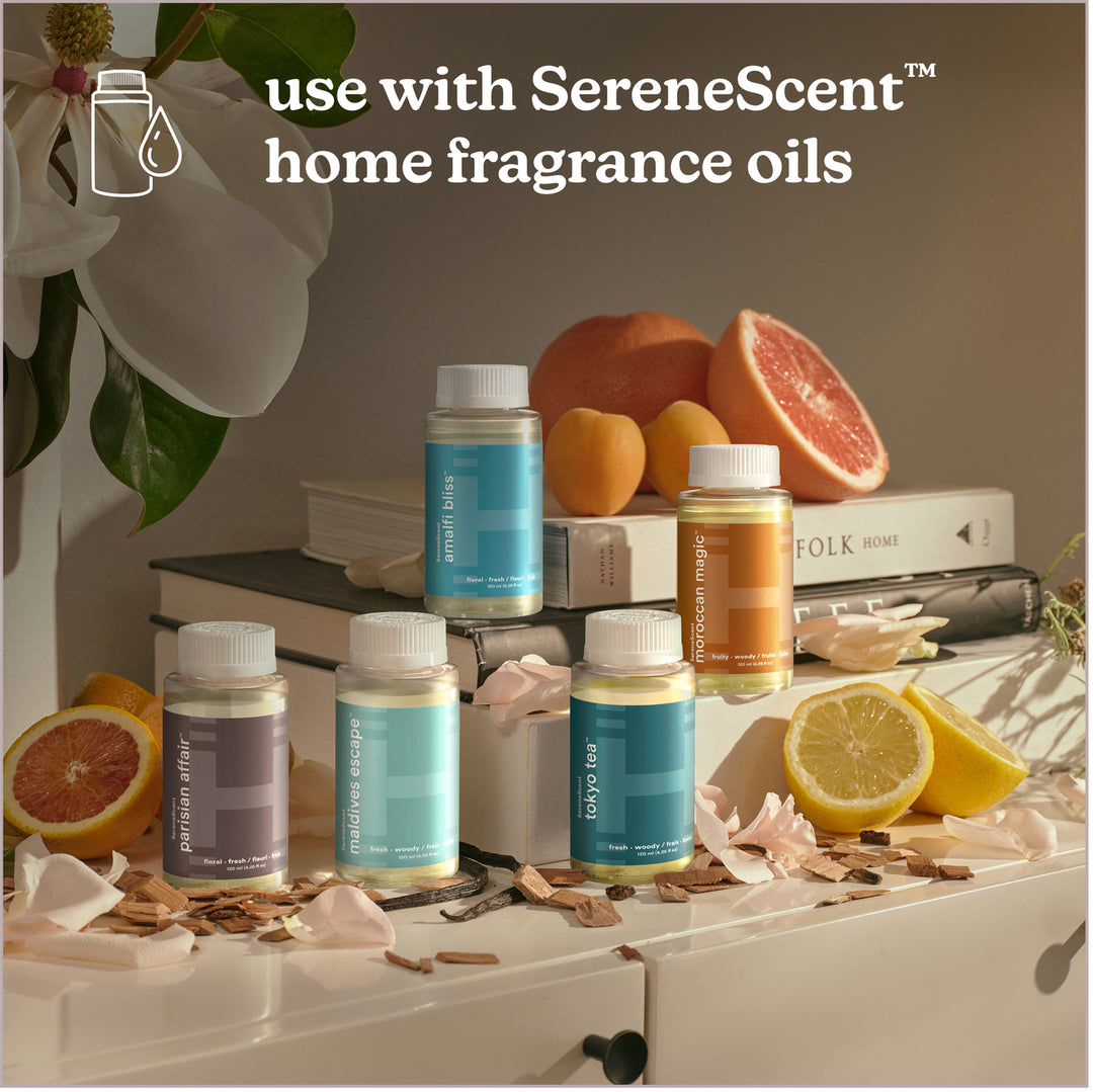 Black | Homedics® SereneScent™ Waterless Home Fragrance Diffuser