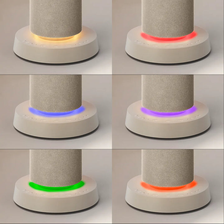 Image displaying multiple light modes of SereneScent™ Fabric Waterless Diffuser