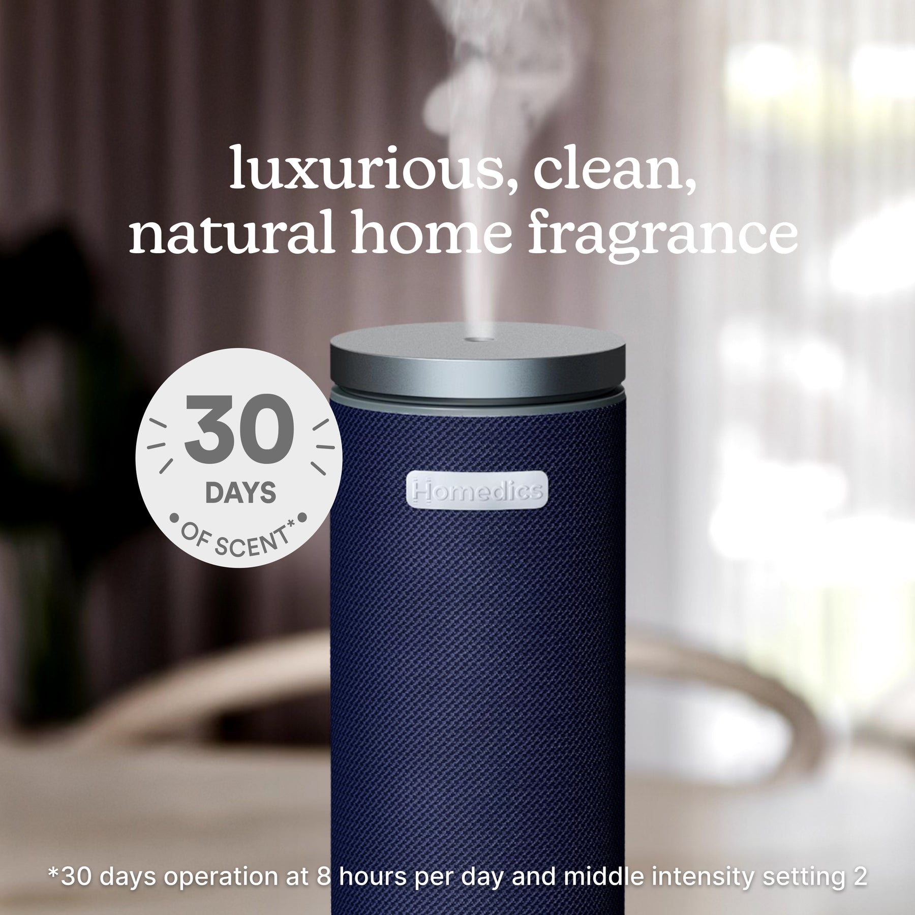 Rechargeable Diffusers SereneScent™ Waterless Rechargeable 120 ml Diffuser + Oil Bundle – Homedics