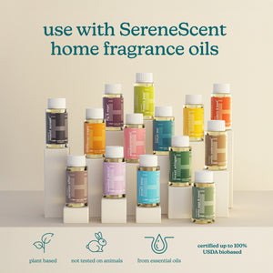 Blue | Homedics® SereneScent™ Fabric Rechargeable Waterless Diffuser can be used with variety of serenescent fragrance oils