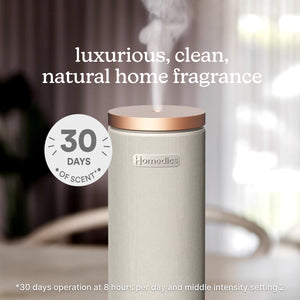 Grey | Homedics® SereneScent™ Fabric Rechargeable Waterless Diffuser 30 days of scent