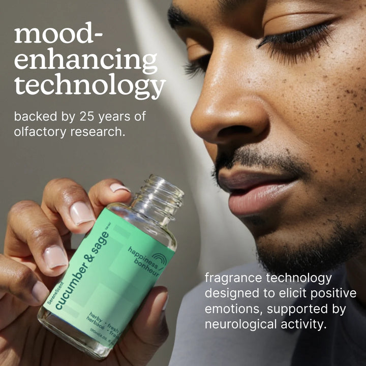 mood-enhancing technology
backed by 25 years of olfactory research.