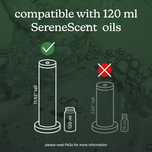 Blue| Homedics® SereneScent™ Fabric Rechargeable Waterless Diffuser Is compatible with 120 ml oils