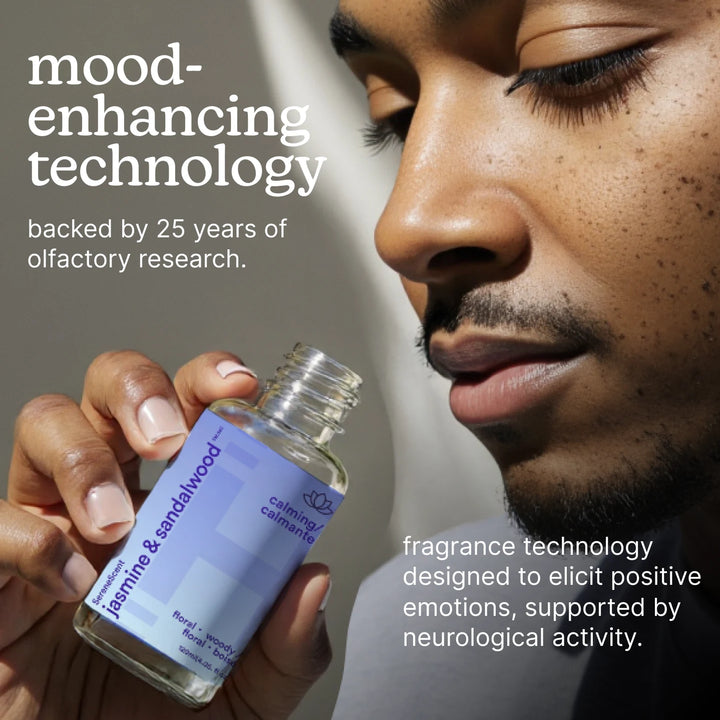 mood-enhancing technology
backed by 25 years of olfactory research.