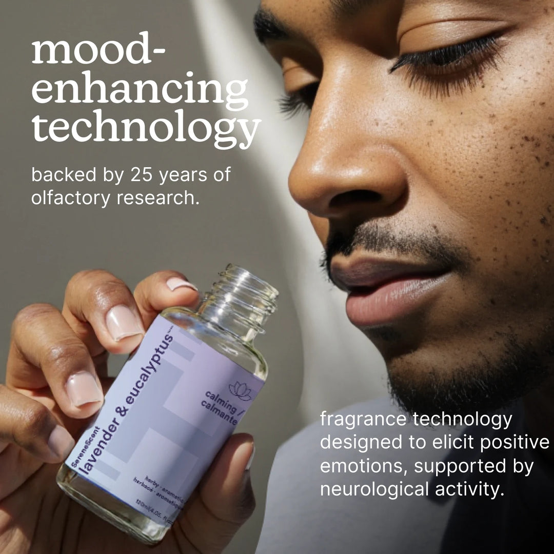 SereneScent 120ml Oil Lavender & Eucalyptus mood enhancing technology