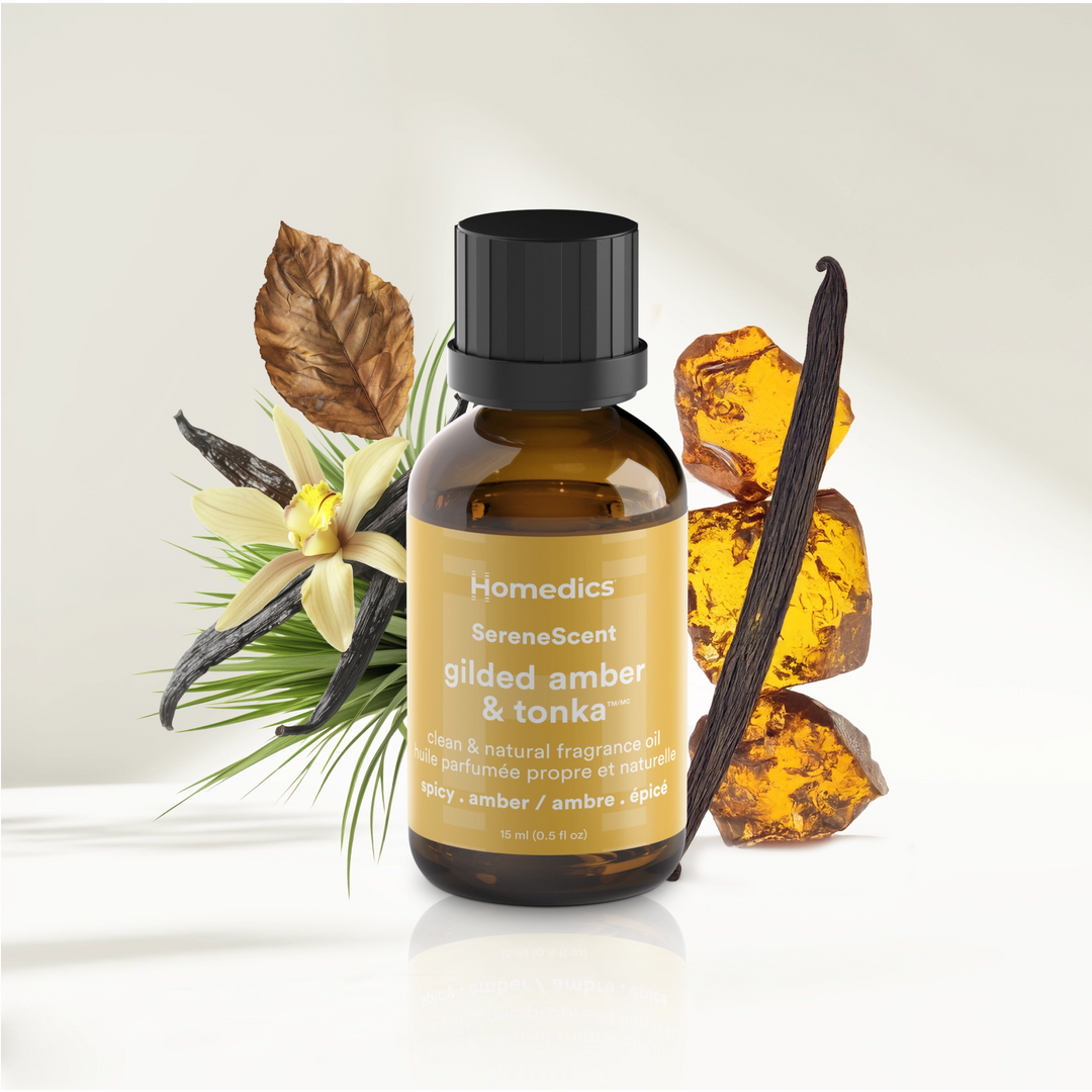 Image shows Gilded Amber & Tonka SereneScent™ Fragrance Oil