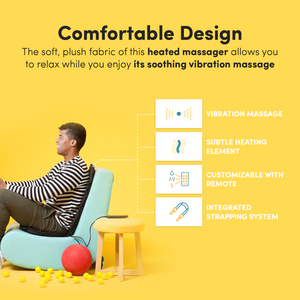 Make Lemonade Deluxe Five Motor Massage Cushion with Heat offers a comfortable design