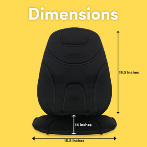 Designated Make Lemonade Deluxe Five Motor Massage Cushion with Heat dimensions