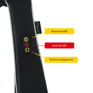 Make Lemonade Neck & Shoulder Massager with Heat has easy to use controls