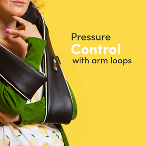 Make Lemonade Neck & Shoulder Massager with Heat lets you control pressure with arm loops