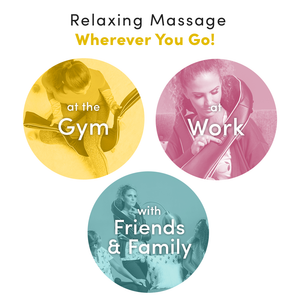 Make Lemonade Neck & Shoulder Massager with Heat can be used at the gym, at work, or with friends and family