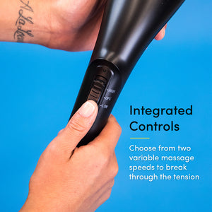 Make Lemonade Percussion Handheld Massager has integrated controls