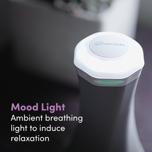 Make Lemonade Handheld Shiatsu Spin Massager comes with a mood light
