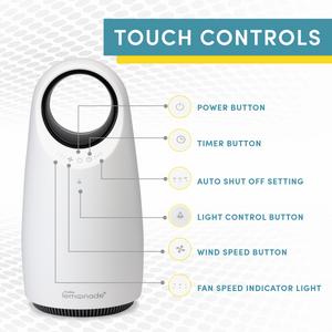 Make Lemonade Halo Air Purifier has touch controls