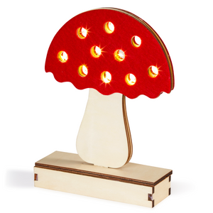 Make Lemonade DIY Mushroom Lamp KIt emits a comforting soft glow