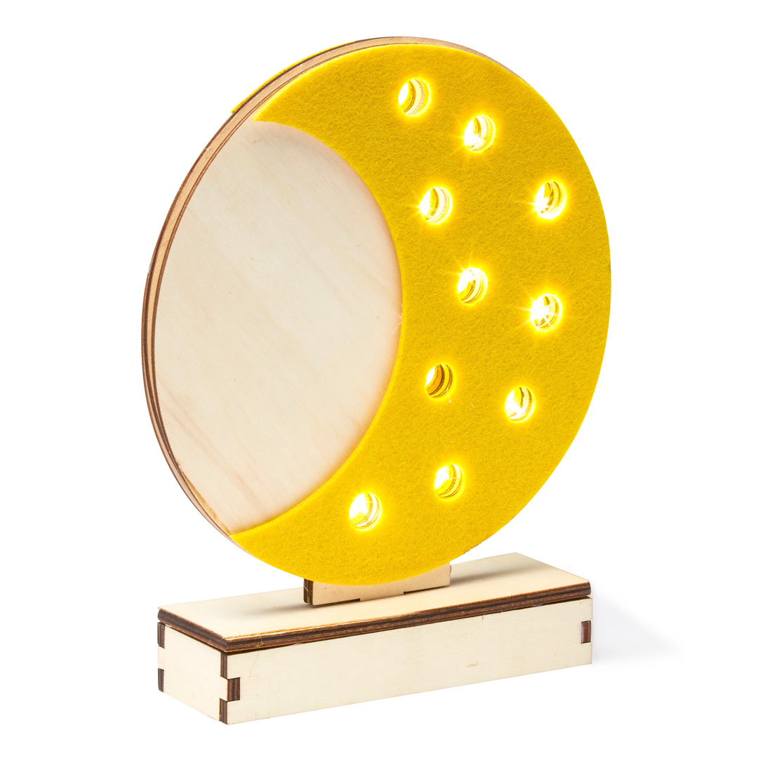 Make Lemonade DIY Moon Lamp KIt emits a comforting soft glow