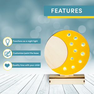 Make Lemonade DIY Moon Lamp KIt also functions as a nightlight