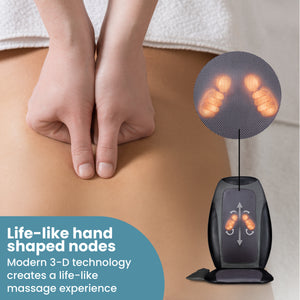 Make Lemonade 3-D Hands Back Massager offers life-like hand shaped nodes
