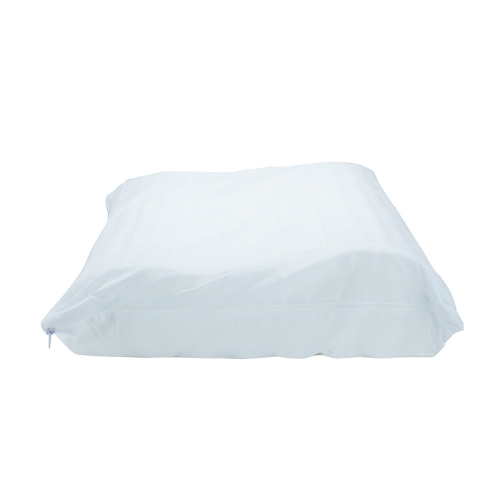 Neck & Neck 4 in 1 Cervical Pillow - Profile view of pillow showing ergonomic shape in machine washable cover - ObusForme