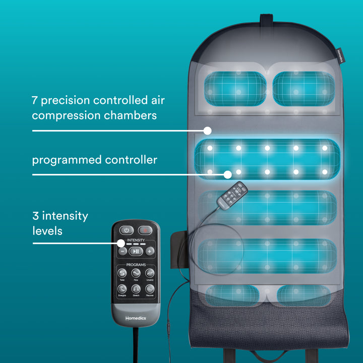 Image showing feature of  Homedics Body Flex Back Stretching Mat with Heat