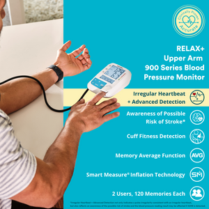 Homedics® Relax+ Upper Arm 900 Series Blood Pressure Monitor for Easy, Accurate Results offers many health benefits