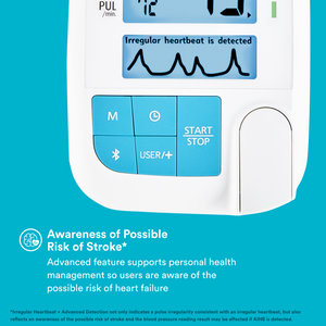 Homedics® Relax+ Upper Arm 900 Series Blood Pressure Monitor for Easy, Accurate Results can make users aware of possible risk of heart failure